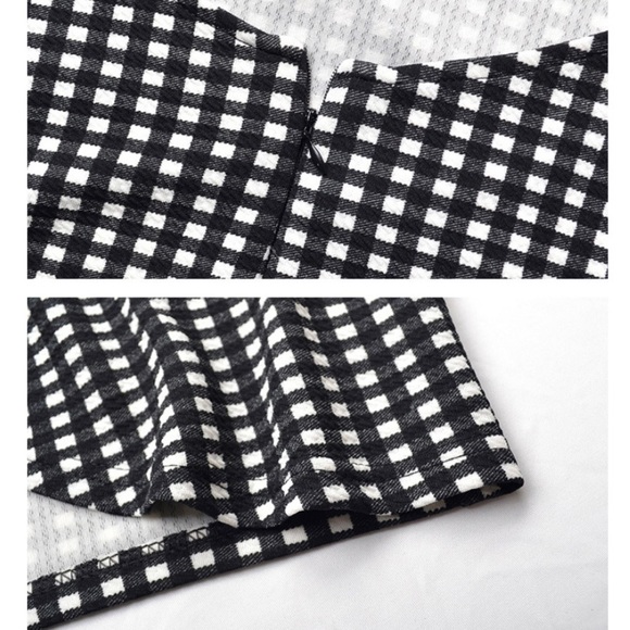 NEW Gingham Preppy Cute Classy Summer Dresses - Picture 7 of 9